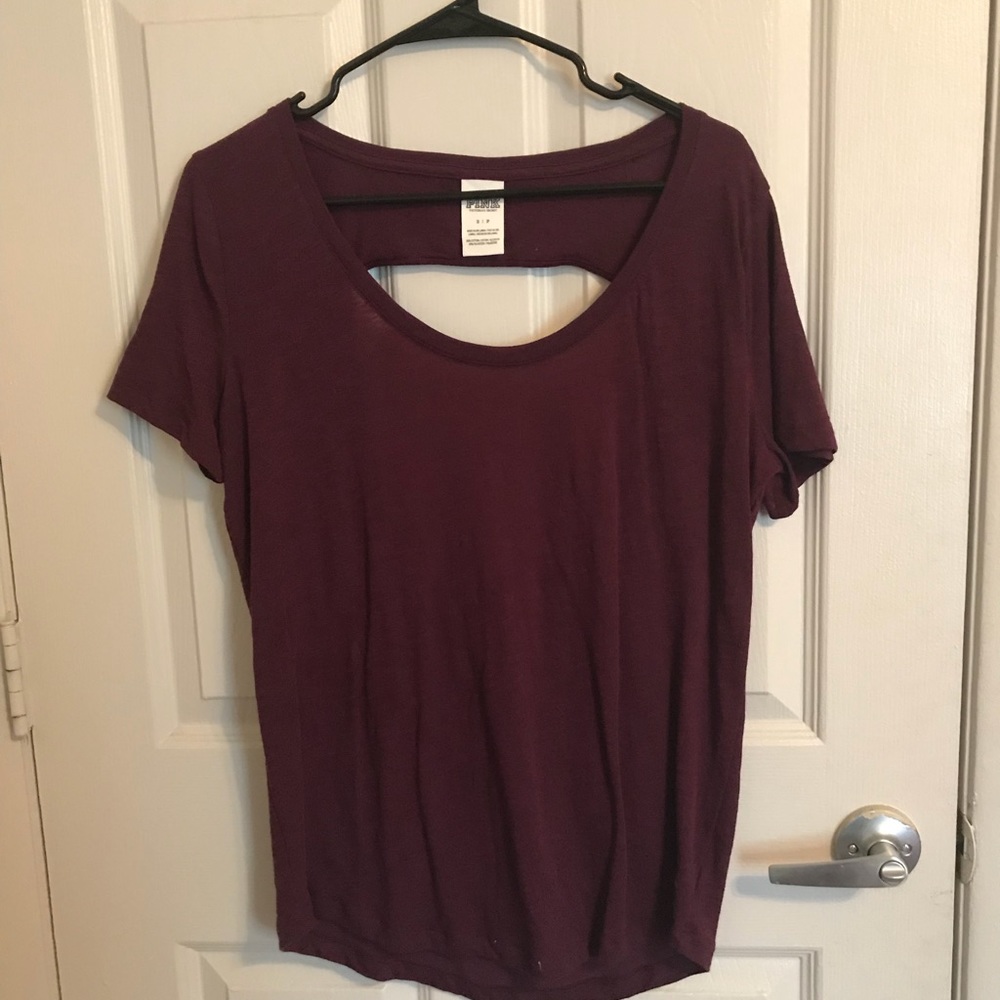 3 pink shirts bundle with open back
